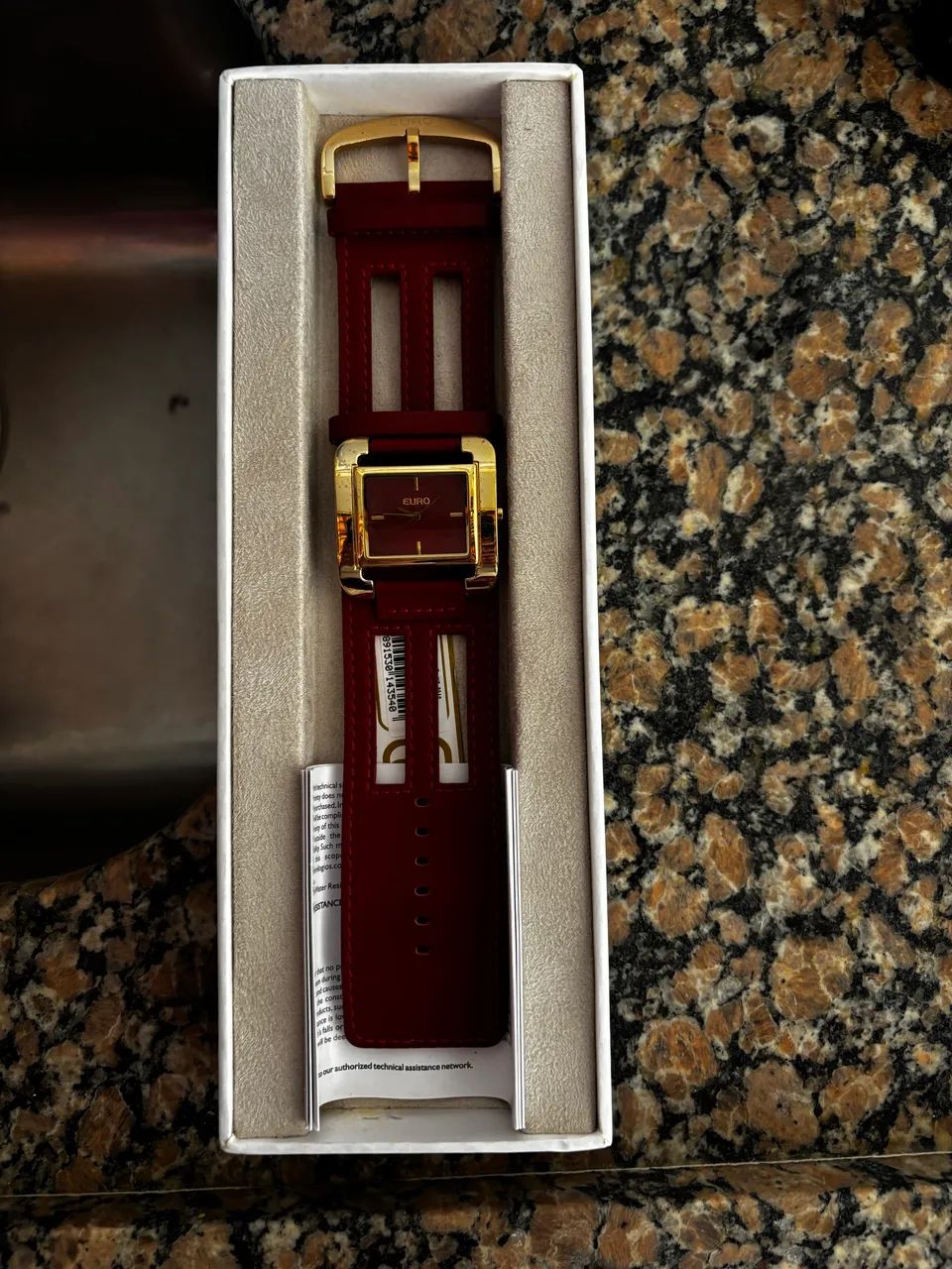 Relógio Euro, vermelho e novo - Foto 3