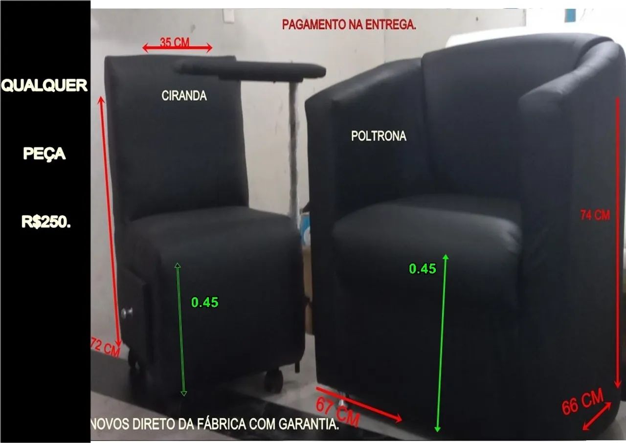 Poltrona ou cirandinha direto da fábrica com garantia e nota fiscal  - Foto 2