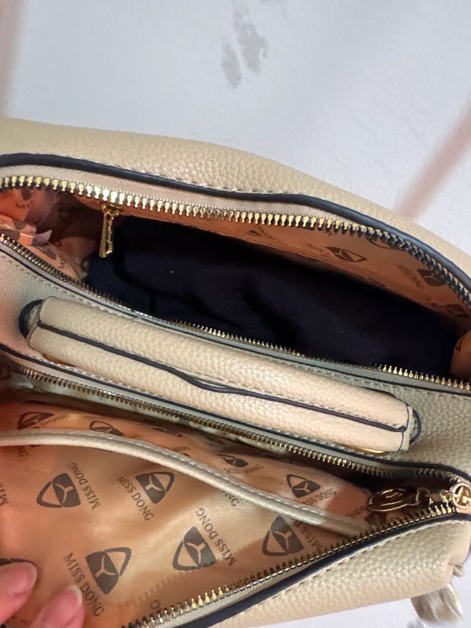 Linda bolsa bege pouco uso  - Foto 3
