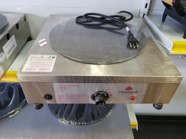 Máquina de crepe elétrica Progás 1 disco - Nova com garantia