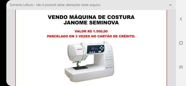 Máquina de costura Janome
