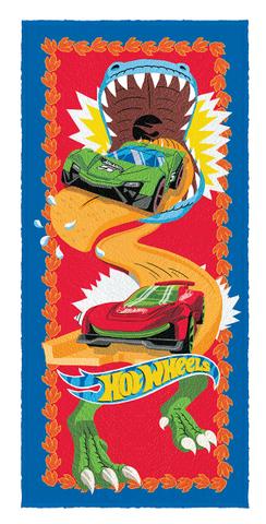 Toalha Banho Infantil Hot Wheels
