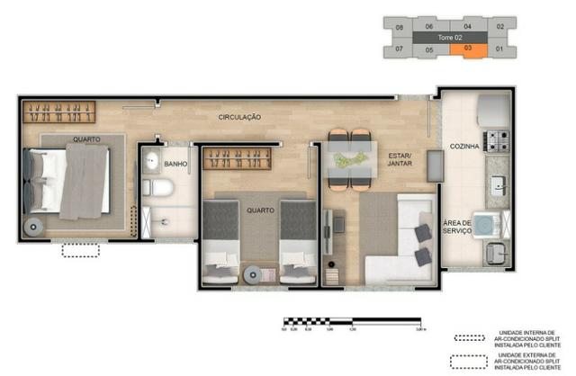 Apartamento em colina de laranjeiras, ultimas unidades