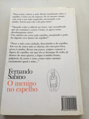 Livro Paradidático "O menino no espelho "
