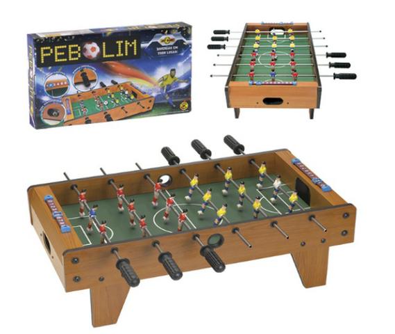 Mini Mesa Pebolim Toto Futebol 18 Jogadores Mdf Nova - desconto somente hoje!