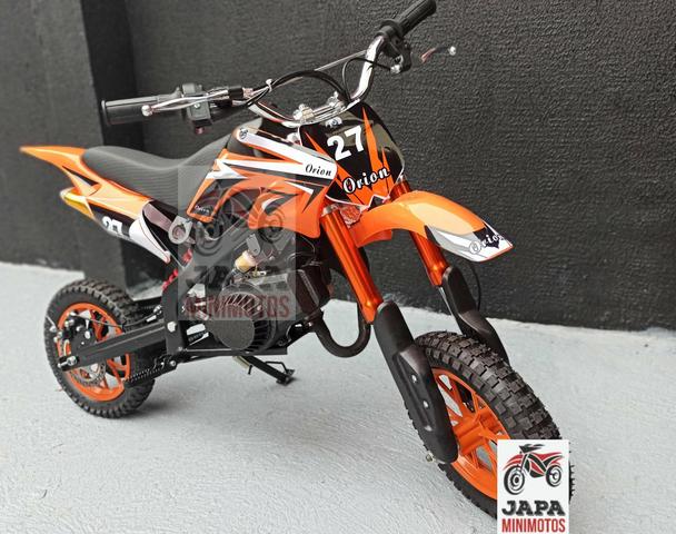 Mini Moto Cross Motor 49cc/2t Em 10 vezes sem juros - Foto 3