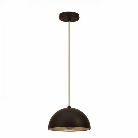 Luminária pendente em aço preto com prata Bella 24cm SE240P + 01 Lâmpada LED E27 - Foto 5