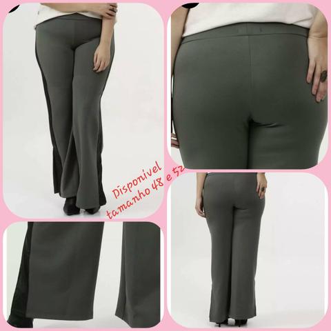 Calça Plus size verde Militar