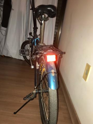Bicicleta Dobrável Blitz City azul Aro 20, - Foto 3