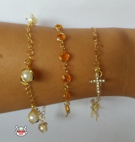Pulseiras folheadas a ouro 18k - Foto 5