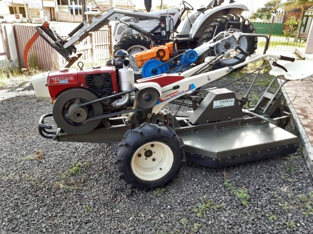Microtrator Yanmar TC-11 com aparador de grama - Foto 3