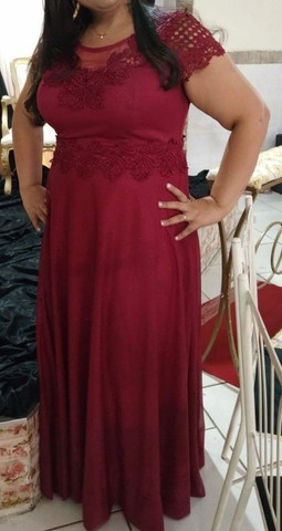 olx vestido de madrinha marsala