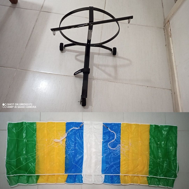 Aeromodelo Paramotor RC Paraglider RC Velame + Carrinho