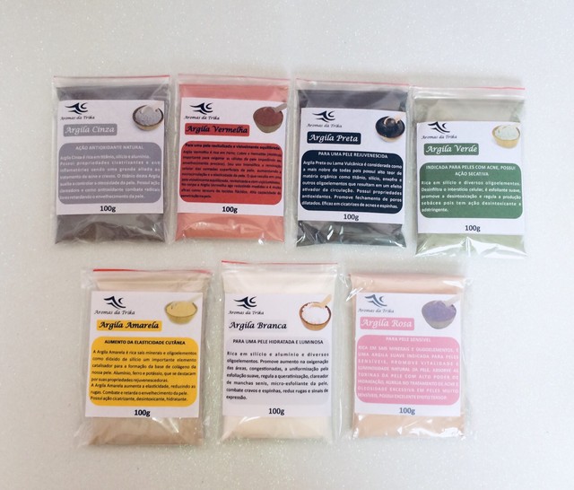 Argila Aromas da Trika em embalagem de 100g 