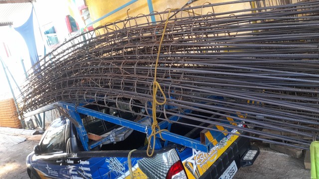 Colunas, vigas, brocas , Baldrames ferro 8mm (5/16) CA 50 construção ferragens - Foto 6