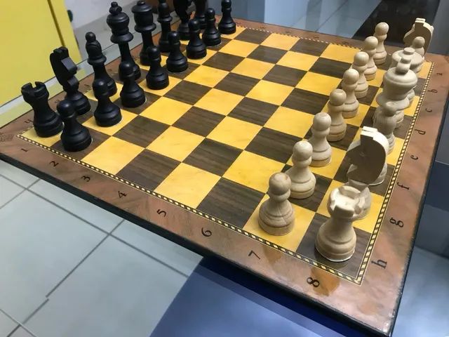 Tabuleiro de xadrez casas 4,5cm - Esportes e ginástica - Jardim