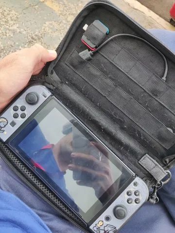 Nintendo Switch Desbloqueado + Sd 256gb + Case + Suporte