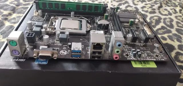 Kit i5 4440, 8gb ram, placa mãe gigabyte com espelho - Foto 2