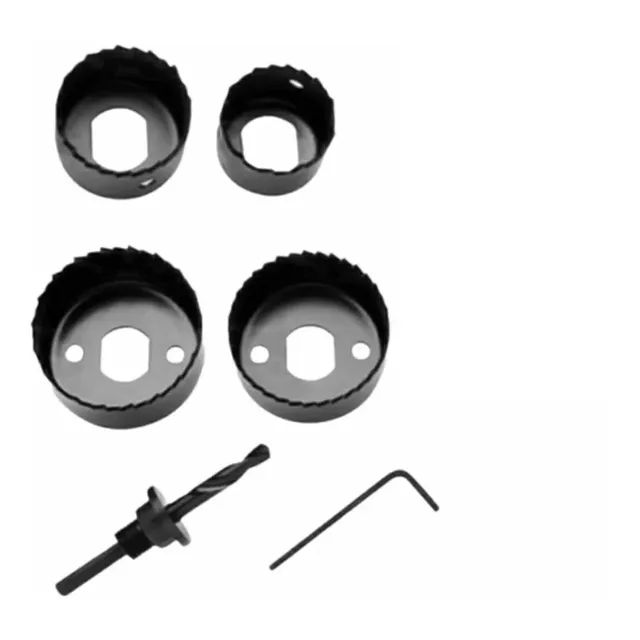 Kit serra copo aço carbono para madeira 32 mm a 54 mm 6 peças promoção - Foto 2