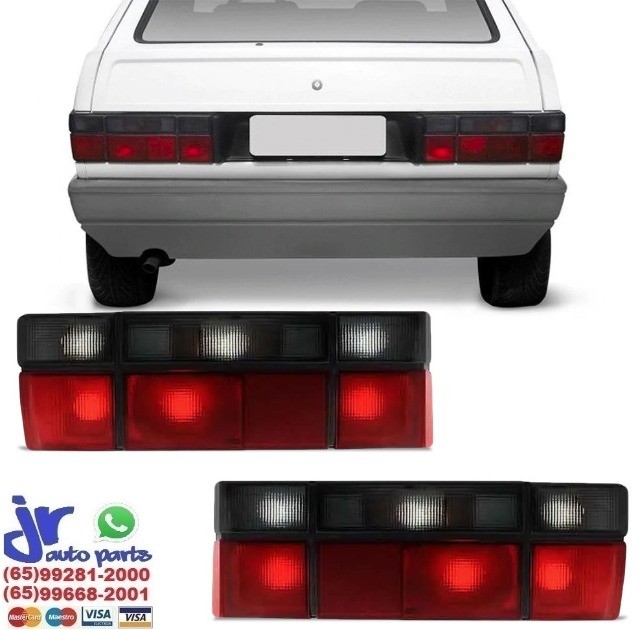Par Lanterna Traseira Gol G1 1987 1988 1989 1990 1991 1992 1993 1994 1995 Fumê - Foto 5