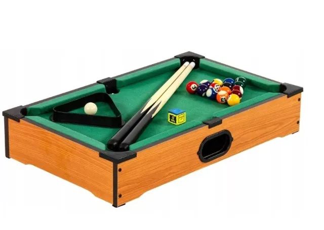 Brinquedo Mini Mesa De Bilhar Snooker Sinuca Infantil 2 Taco