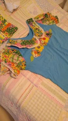 Conjunto quadrilha casal, feminino vestem M/G. - Foto 2
