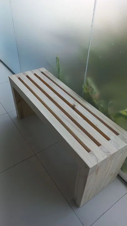 Banco de madeira rústico. - Foto 5
