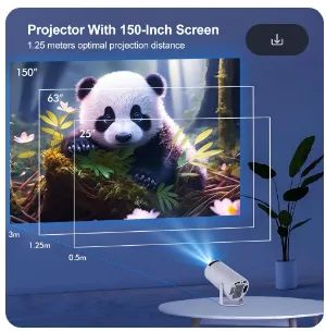 Projetor HY300 Pro UltraHD Portátil Wifi Bluetooth z717 - Foto 6