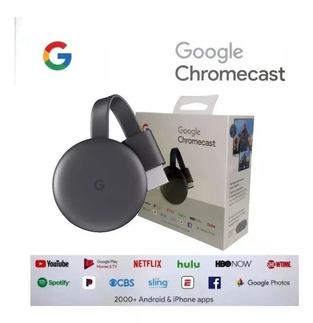 Google Chromecast 3 Chromecast 3 Full HD de 3ª geração Loja Coimbra Computadores
