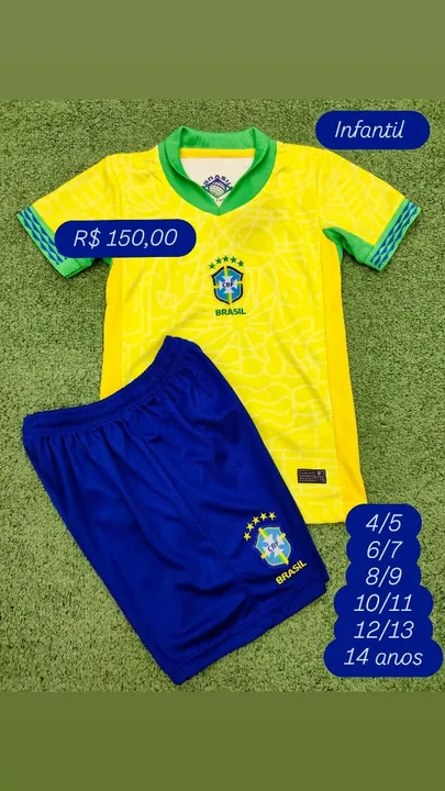 Conjunto do Brasil infantil