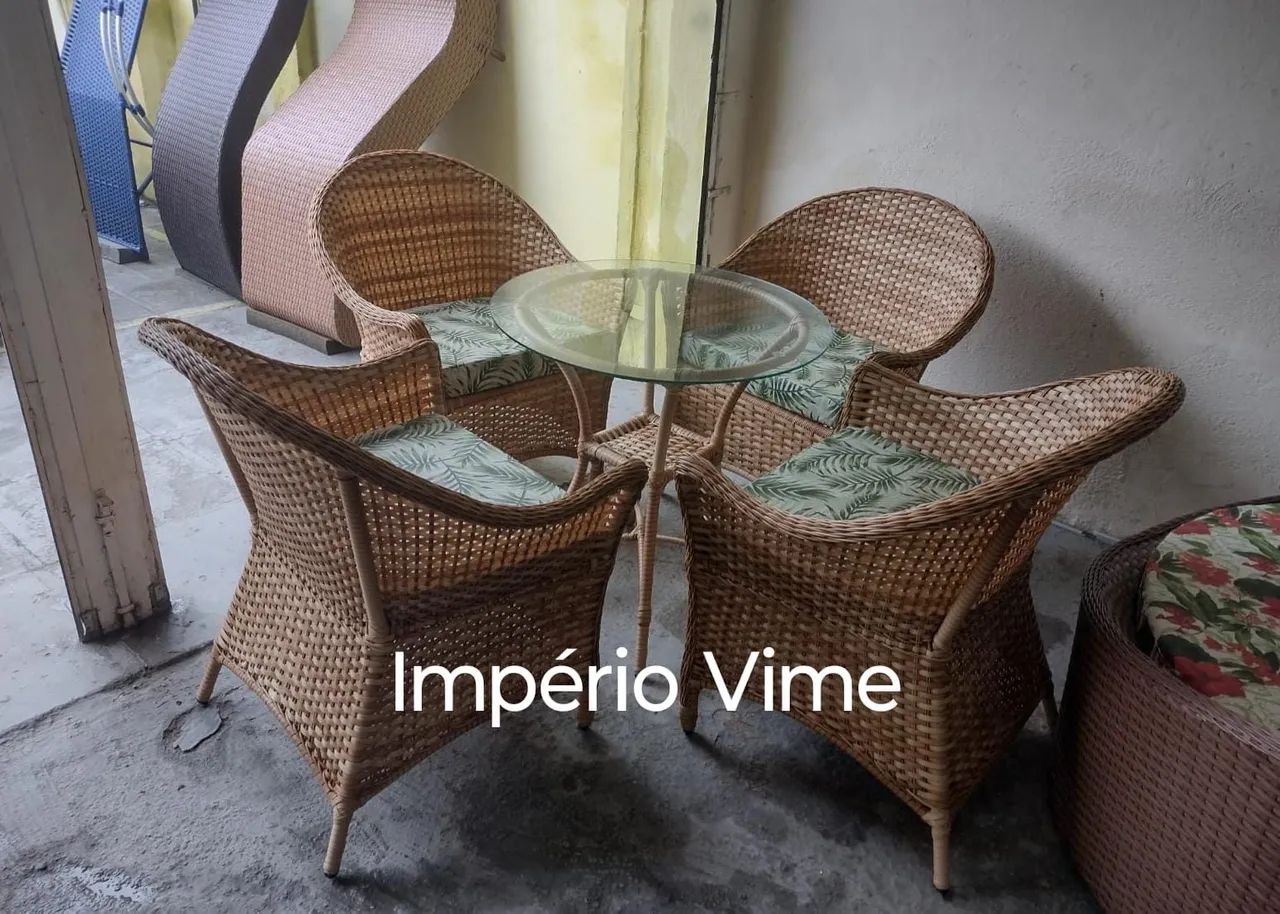 Móveis de vime e fibra sintética original - Foto 2
