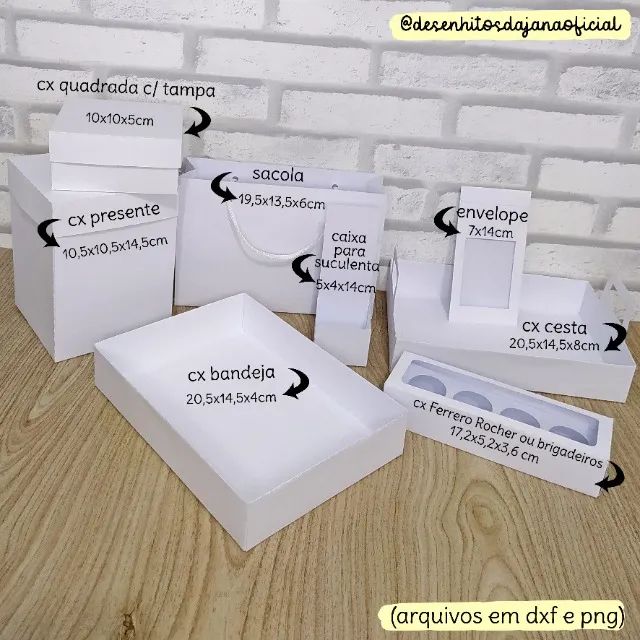 Caixas e Sacolas moldes  - Foto 5