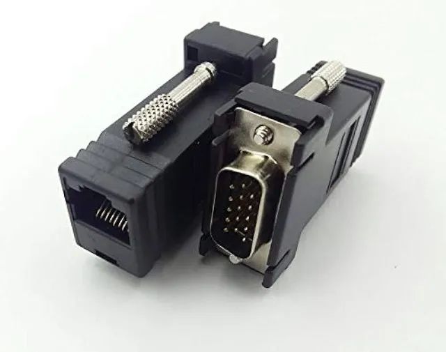  Adaptador Extensor Vga Via Cabo Rede Rj45 - Foto 3