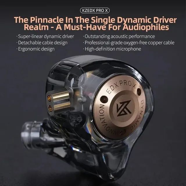 KZ EDX Pro X - Fone de Ouvido In-ear Lançamento - Foto 2
