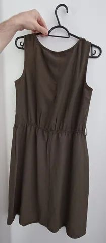 Vestido Aishty curto com cinto verde - Foto 3