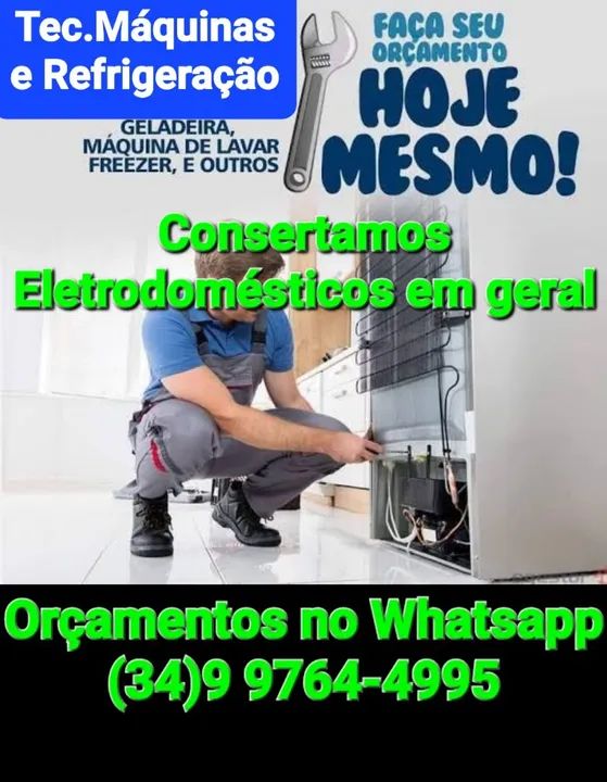 geladeira, freezer, maquina de lavar "C.O.N.S.E.R.T.O.S em Geral" - Foto 2