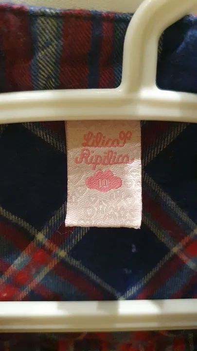 Camisetinha xadrez tamanho 10 Lilica Ripilica  - Foto 2