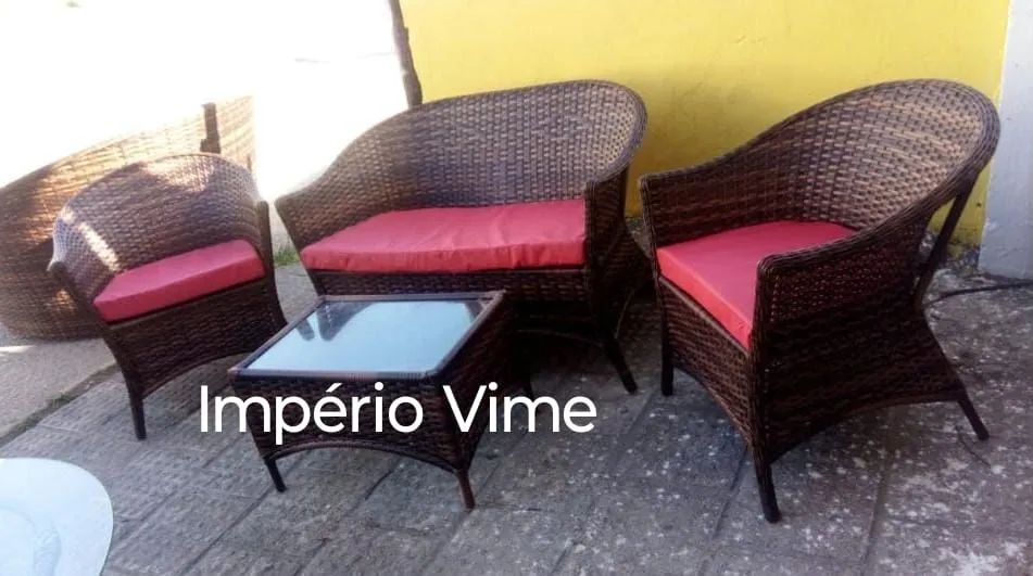 Móveis de vime e fibra sintética original - Foto 4