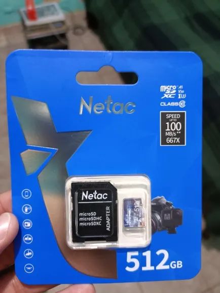 Cartão Original Micro Sd Xc Netac 512GB Classe 10 U3 A1 V30 UHS I
