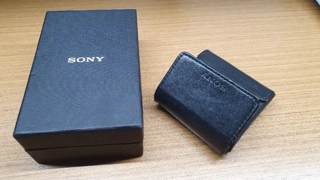 Caixa Original Do Fone Sony Mdr Ex In-ear Couro Estojo