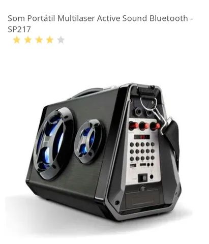 Caixa de som amplificada Multilaser SP 217 80w