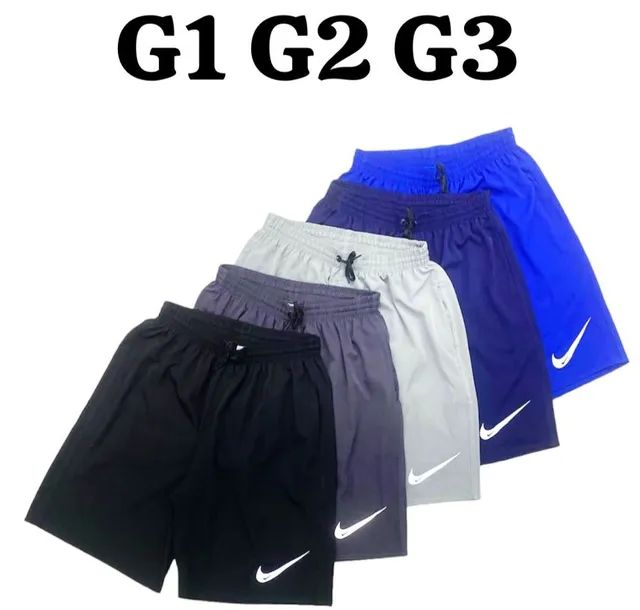 Bermuda masculina Tactel com elastano plus size 