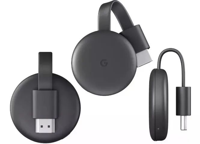 Google Chromecast 3 Chromecast 3 Full HD de 3ª geração Loja Coimbra Computadores - Foto 3