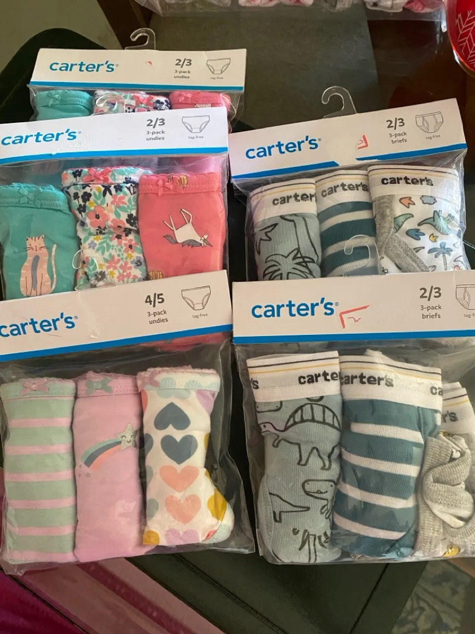 Calcinha e cueca Carters