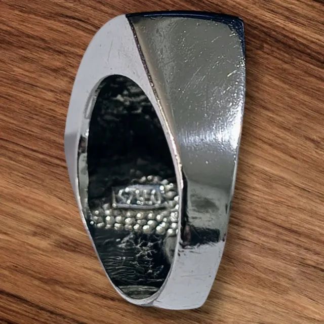 Anel Masculino de Prata Polida - Foto 2