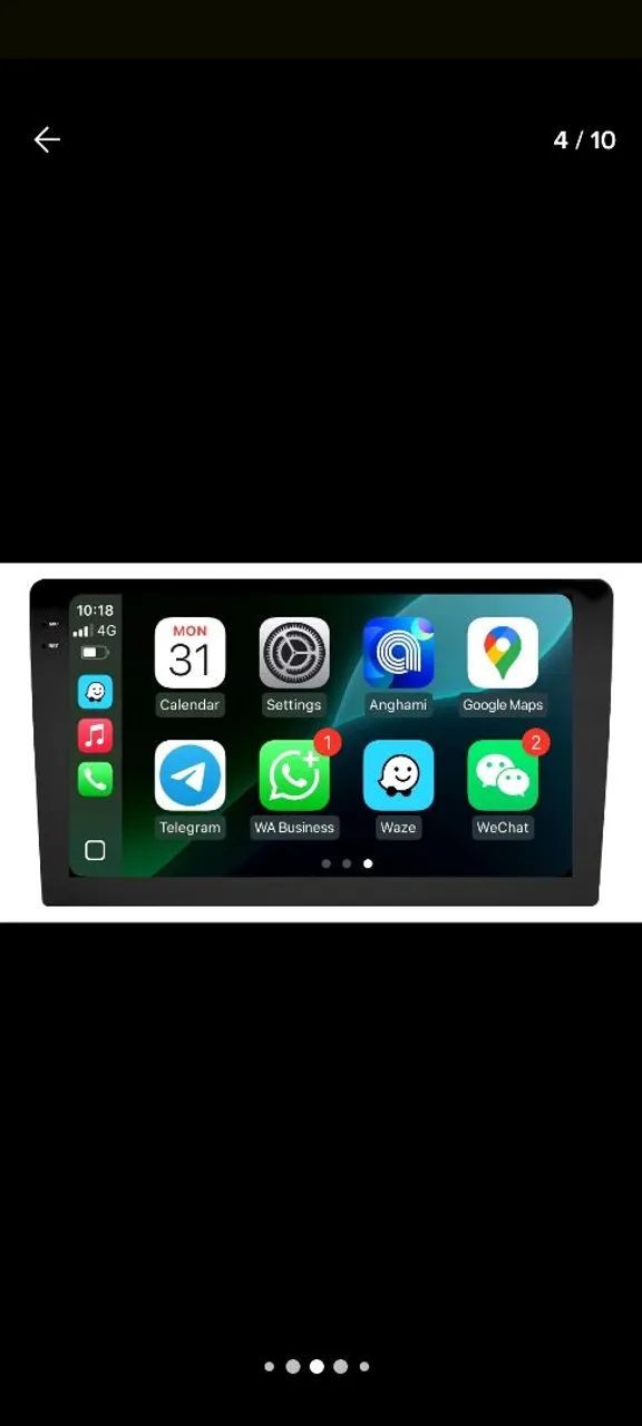Multimídia Carplay 9 polegadas Octacore-64GB - Foto 2
