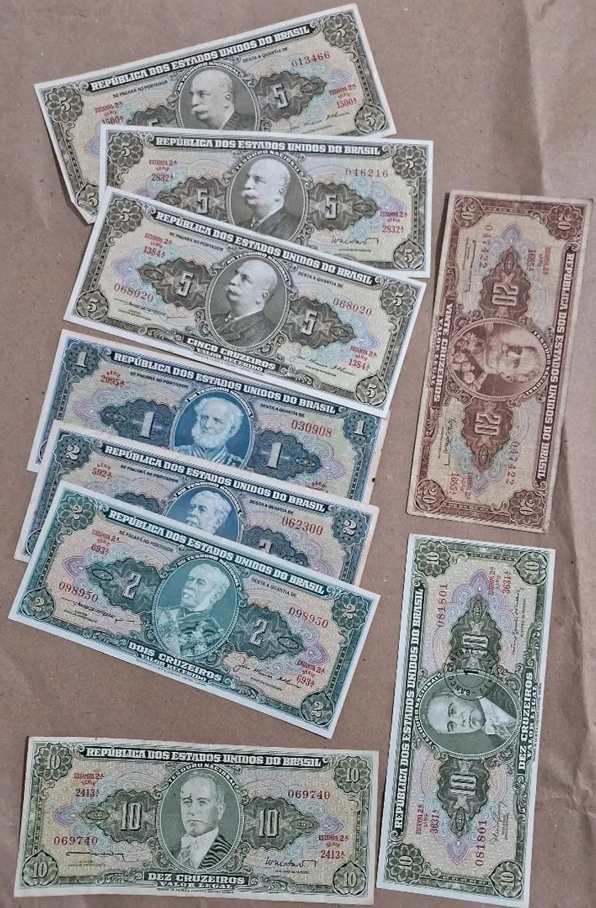 Cedulas Brasileiras Antigas - Coleção com 39 notas diversas. Conforme as fotos. - Foto 6