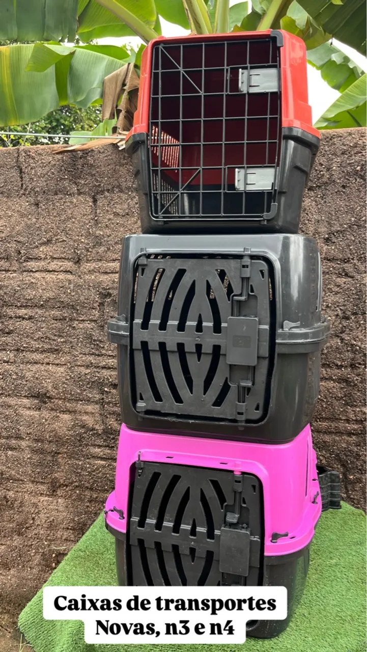 Caixas de transporte novas para pets