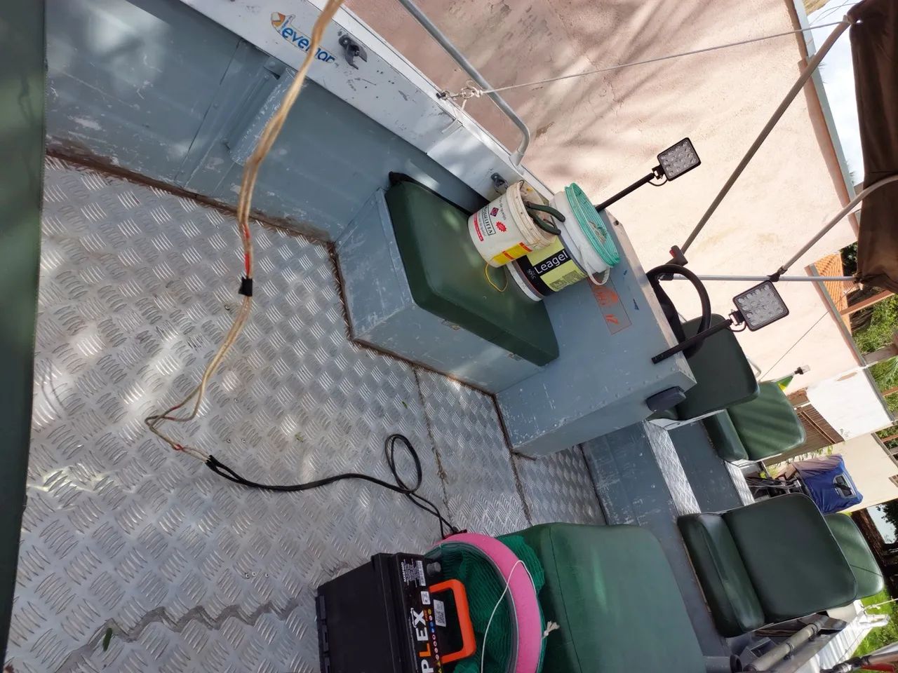 Lancha Alumínio Motor 40 Yamaha completa - Foto 14