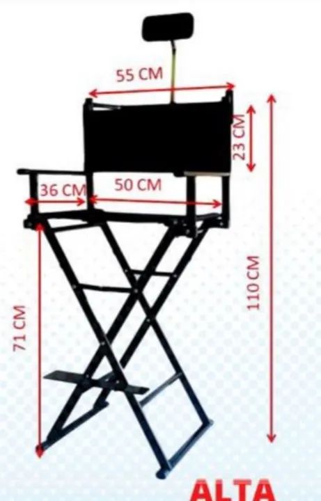 Cadeira Diretor p/ Maquiagem + Bolsa p/ transportar  - Foto 6